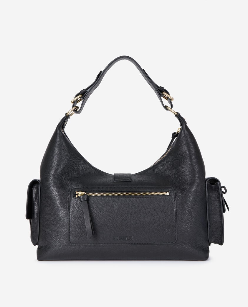The Kooples WOMEN BLACK black leather amelia xl bag