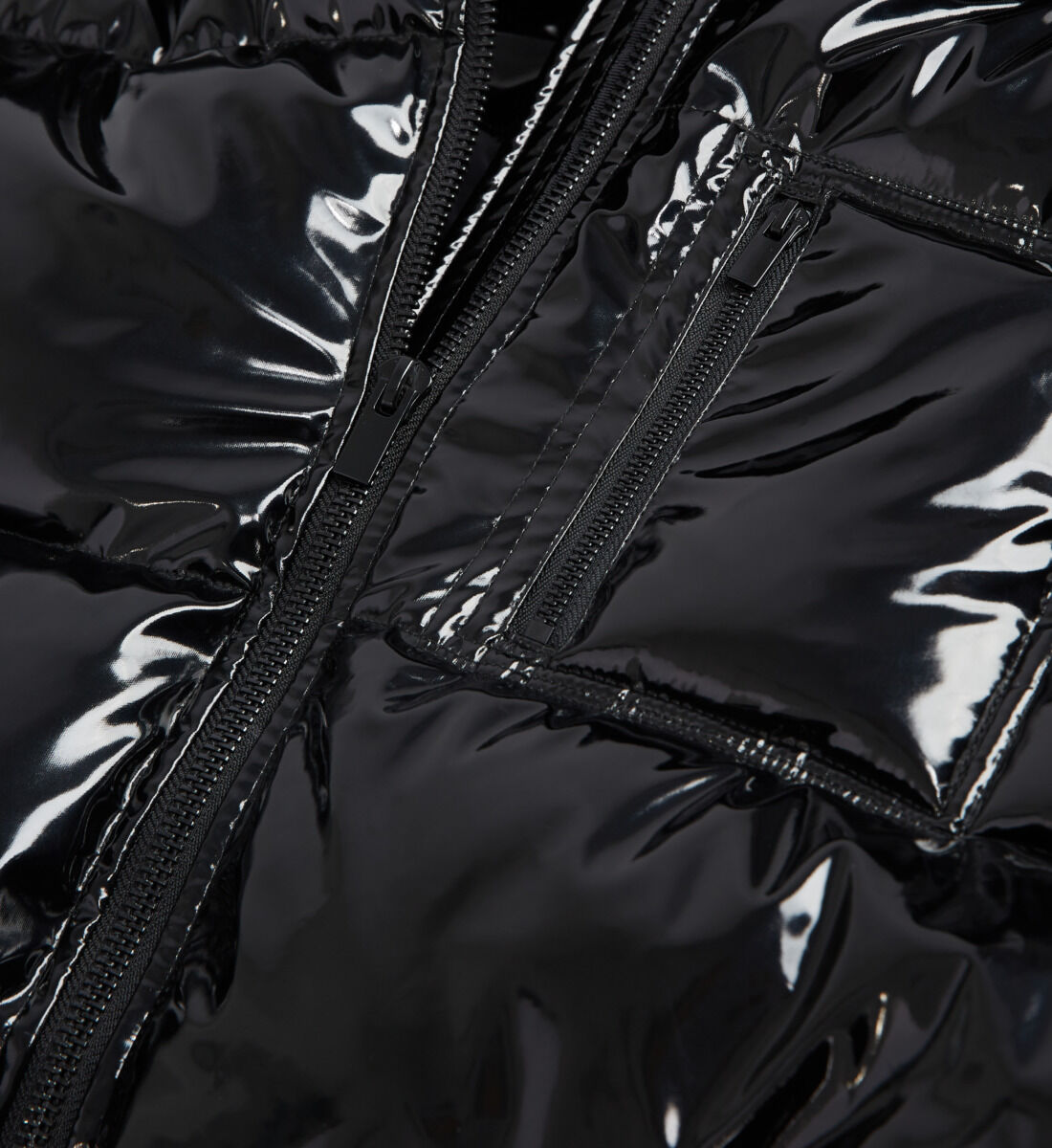 White vinyl deals puffer jacket