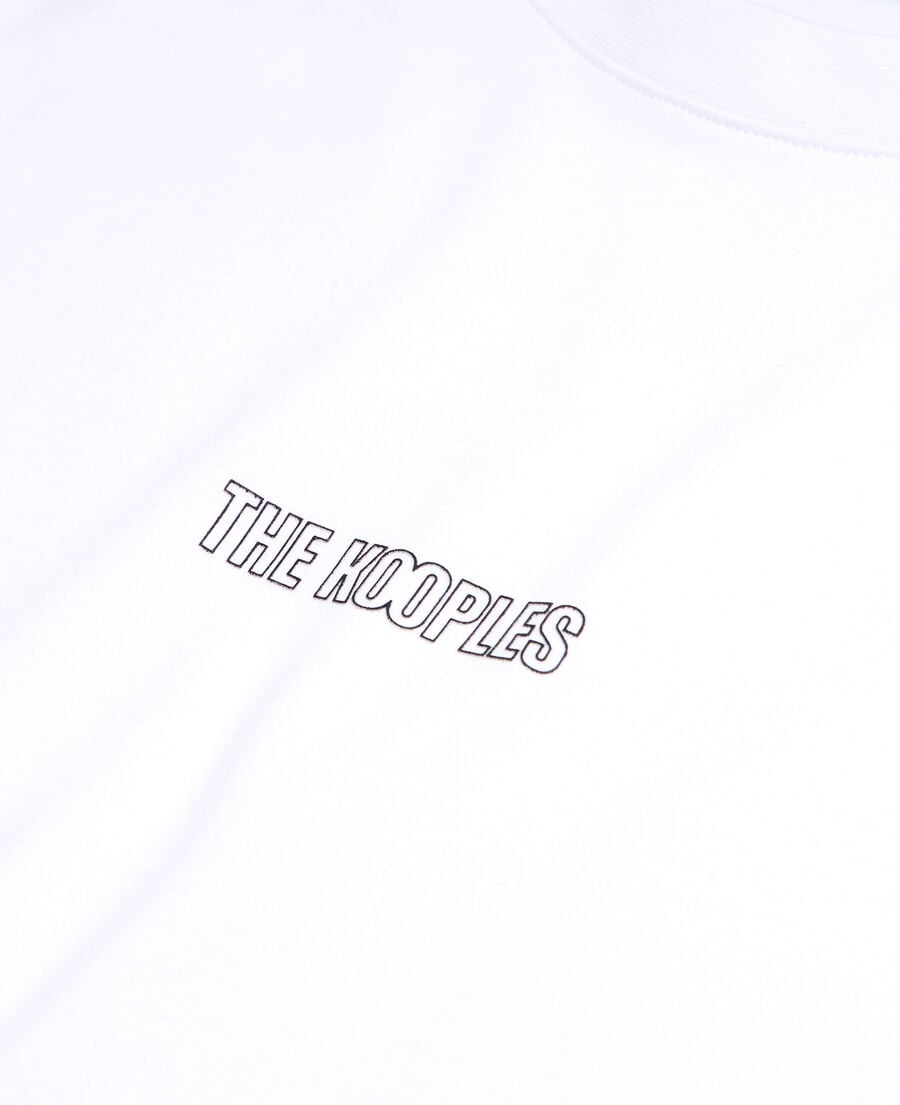 The Kooples H WHITE men's white t-shirt with logo