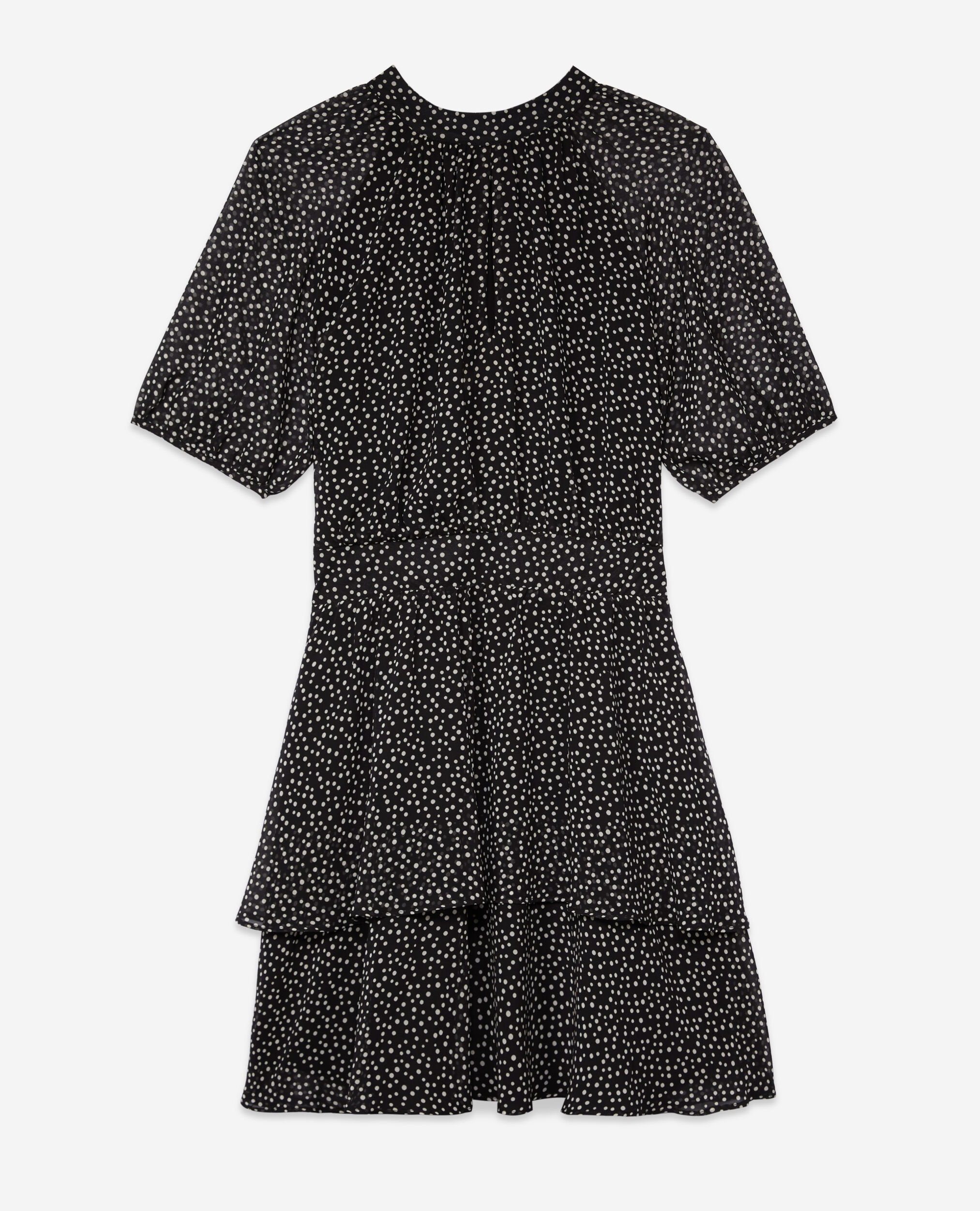 Short black polka dot dress The Kooples Canada