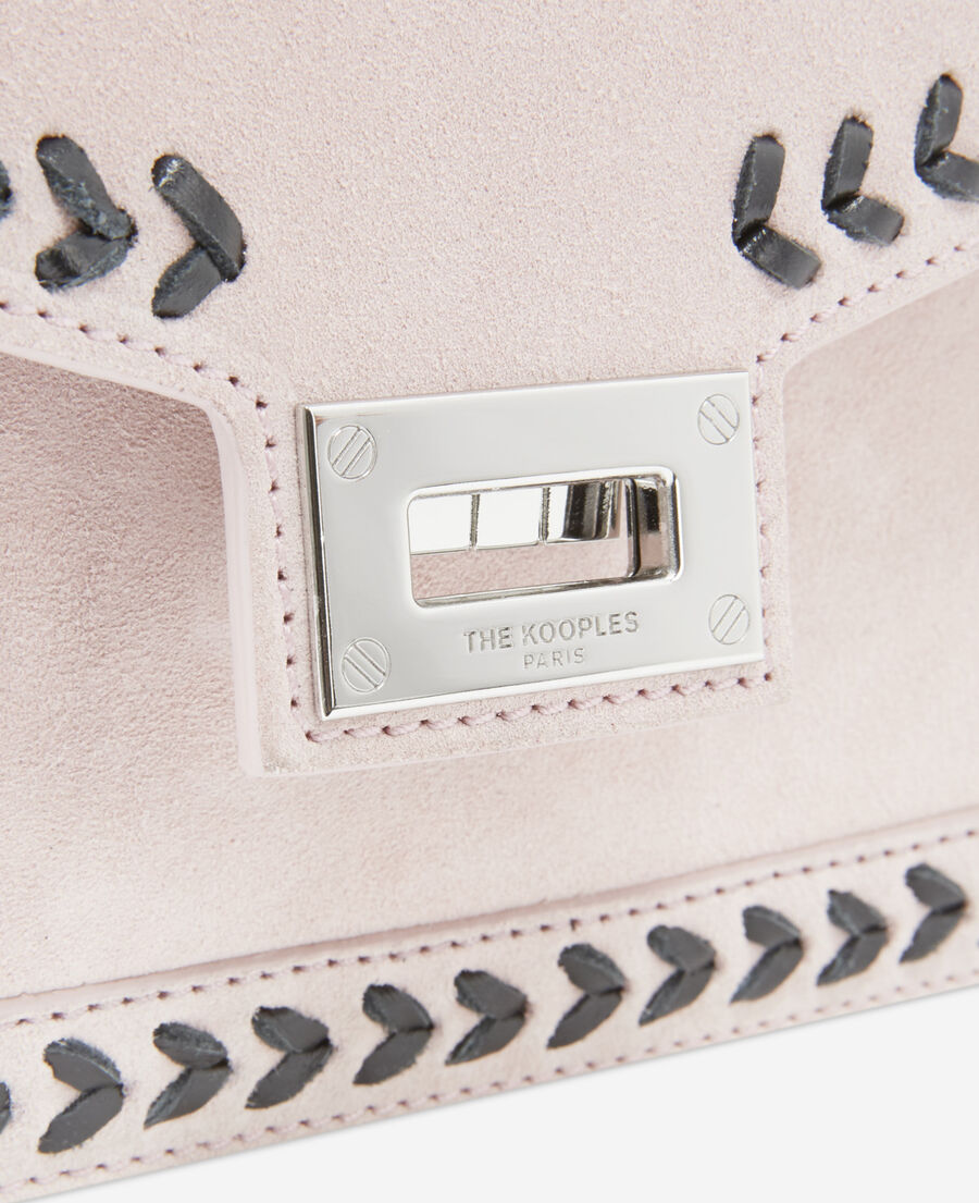 small emily bag in pink leather