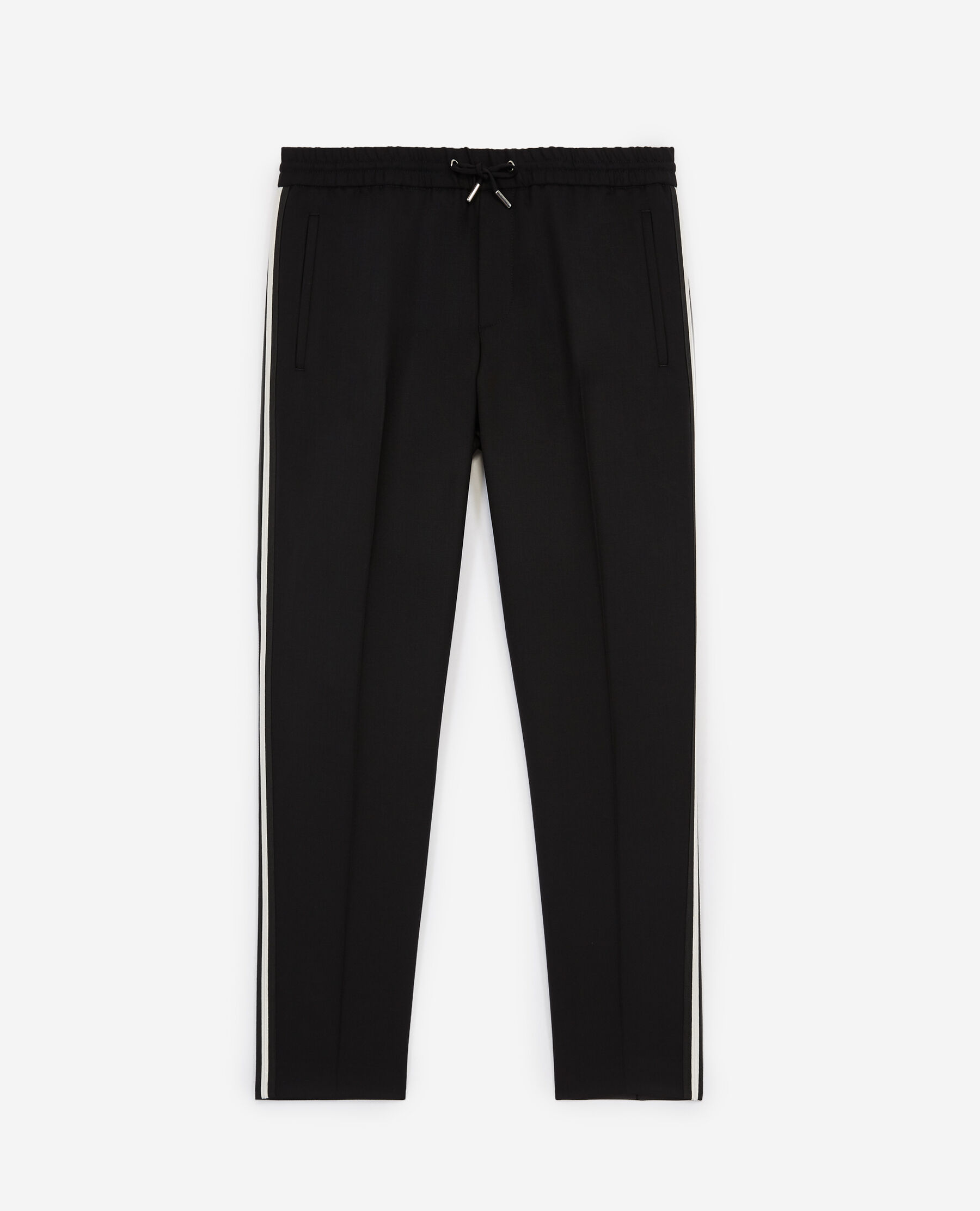Pantalon noir avec bande blanche outlet