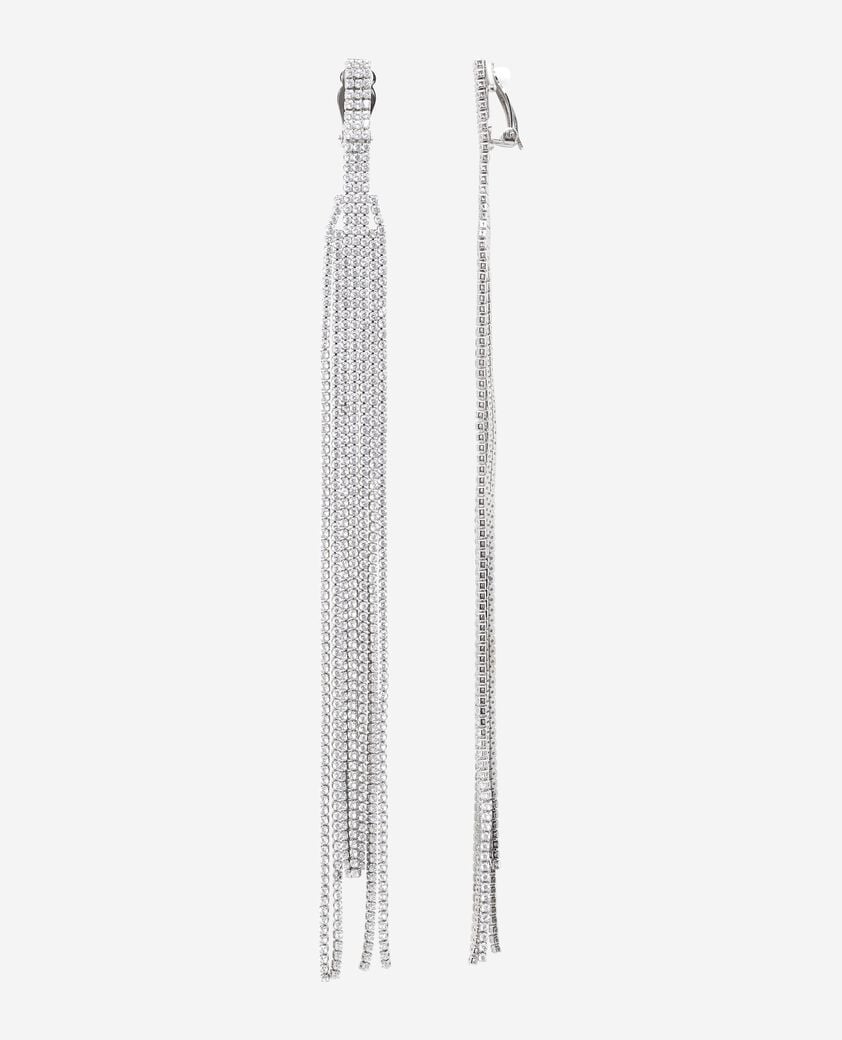 The Kooples DAMEN SILVER lange silberne ohrclips