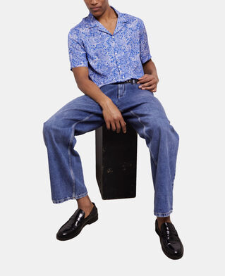The Kooples H BLUE blue printed shirt