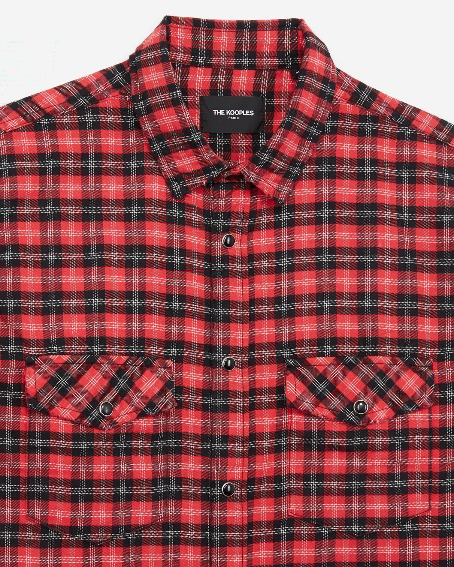 RELAXED CHECKED SHIRT, RED / BLACK, hi-res image number null