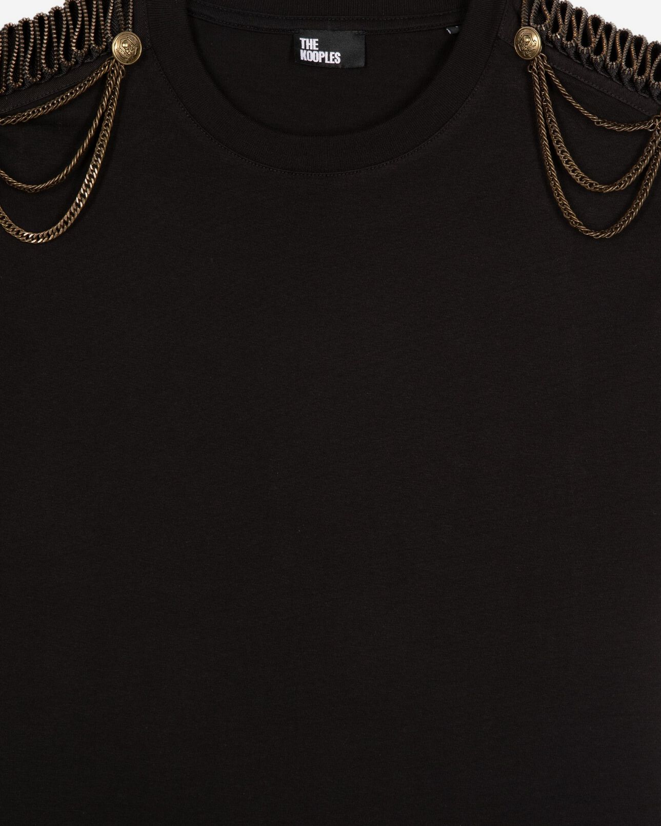 The Kooples FEMME BLACK WASHED t-shirt noir