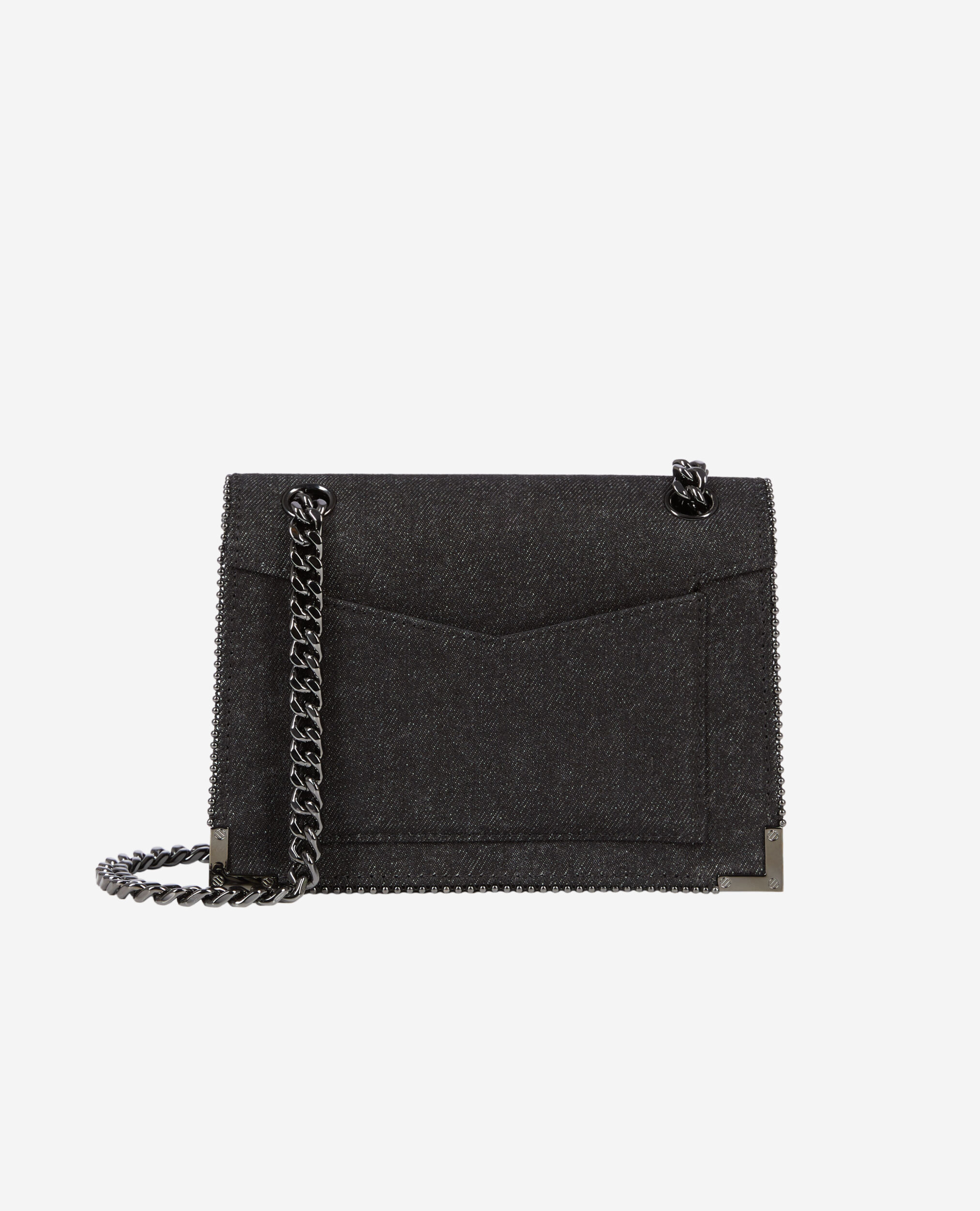 Emily black denim chain bag The Kooples