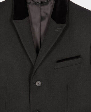 The Kooples HOMME BLACK blazer en laine noire