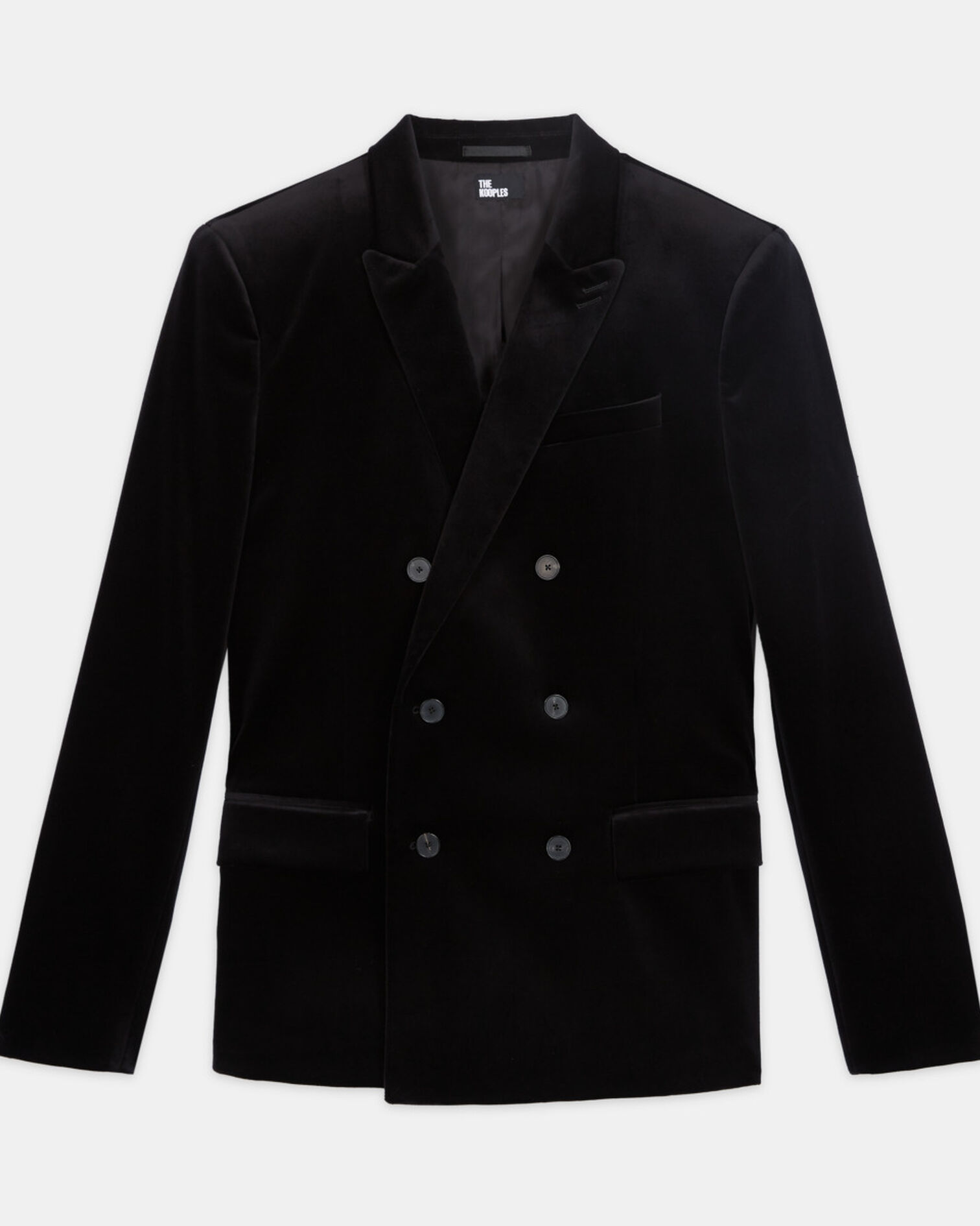 Veste de costume croisée noire, BLACK, hi-res image number null
