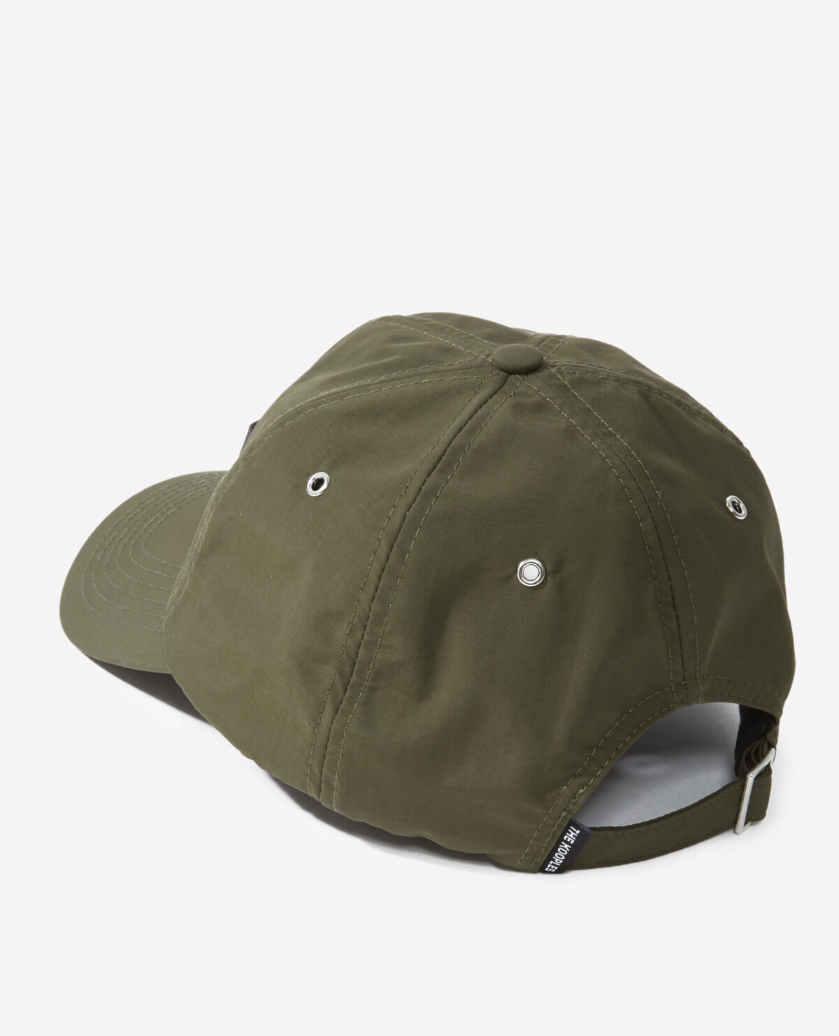 Khaki leather baseball cap hot sale