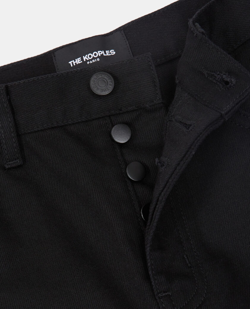 The Kooples WOMEN BLACK black straight-cut jeans