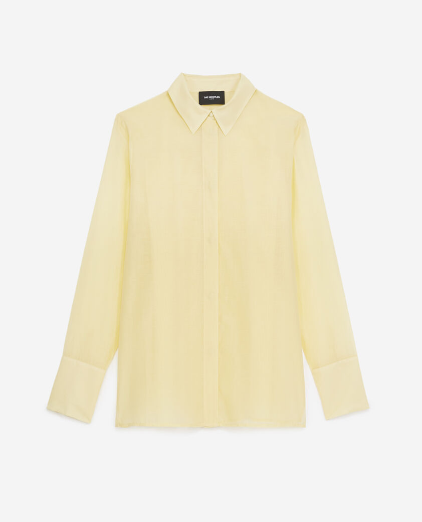 The Kooples FEMME LIGHT YELLOW chemise jaune clair col classique