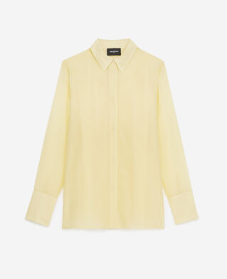 The Kooples FEMME LIGHT YELLOW chemise jaune clair col classique