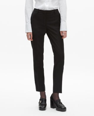The Kooples WOMEN BLACK tailored black wool pants