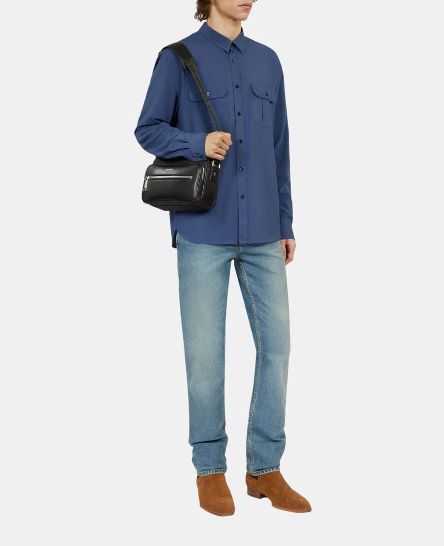 The Kooples HERREN MIDDLE NAVY königsblaues hemd