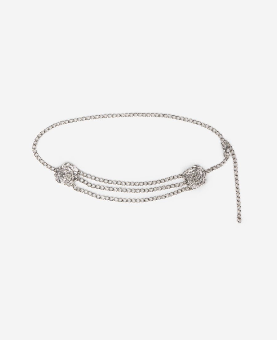 The Kooples DAMEN BLACK SILVER silberner schmuckg&uuml;rtel