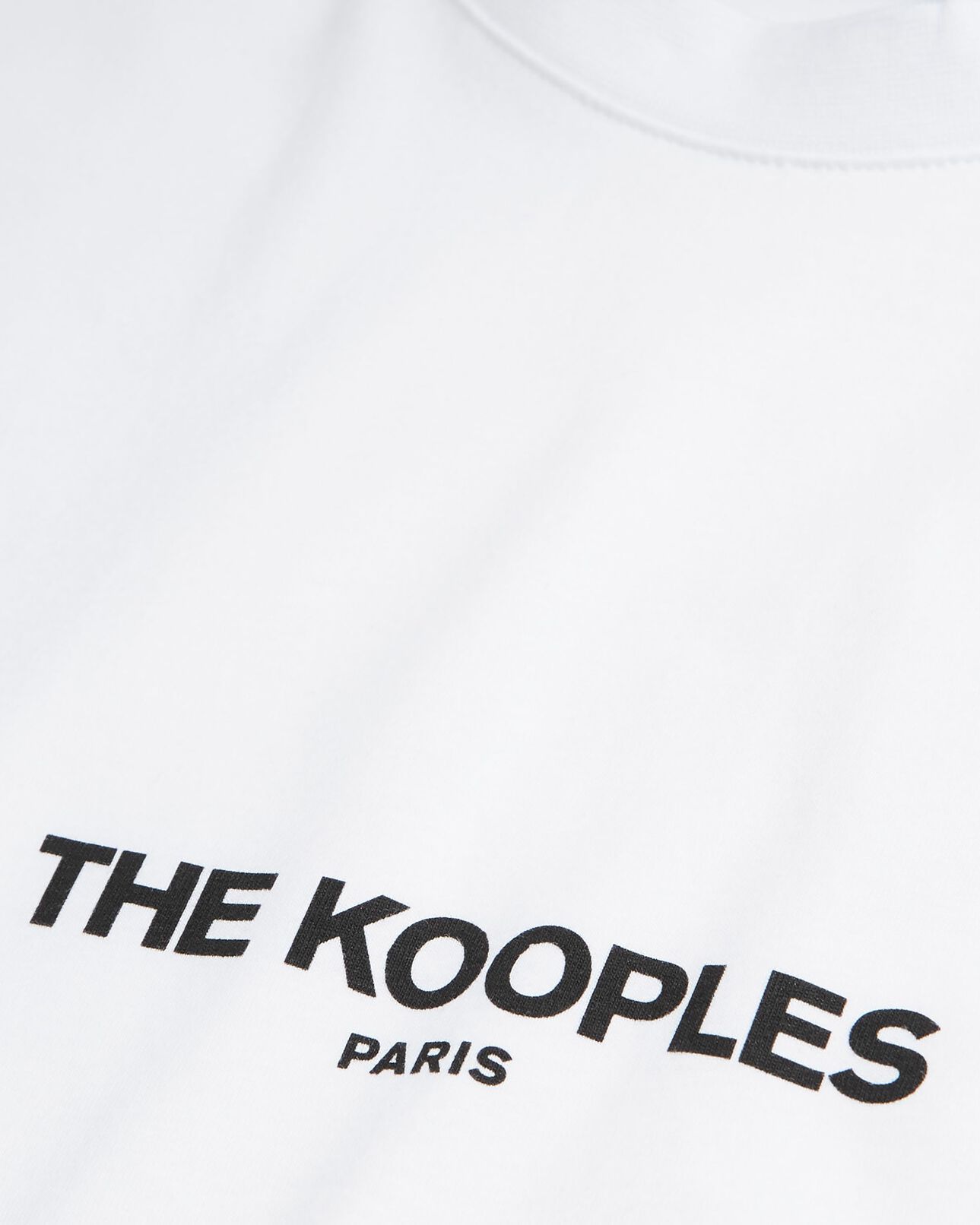 The Kooples HOMME WHITE t-shirt avec logo blanc