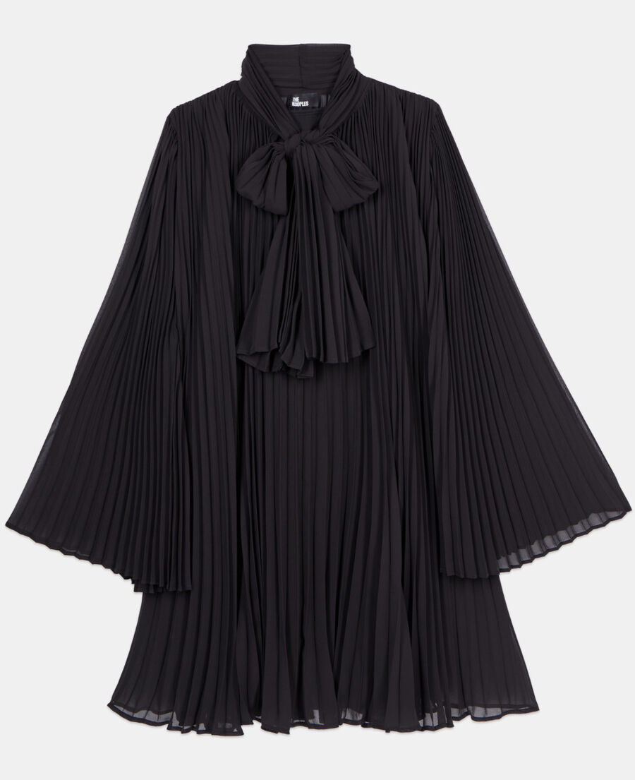 The Kooples F BLACK short black pleated dress