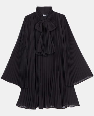 The Kooples F BLACK short black pleated dress