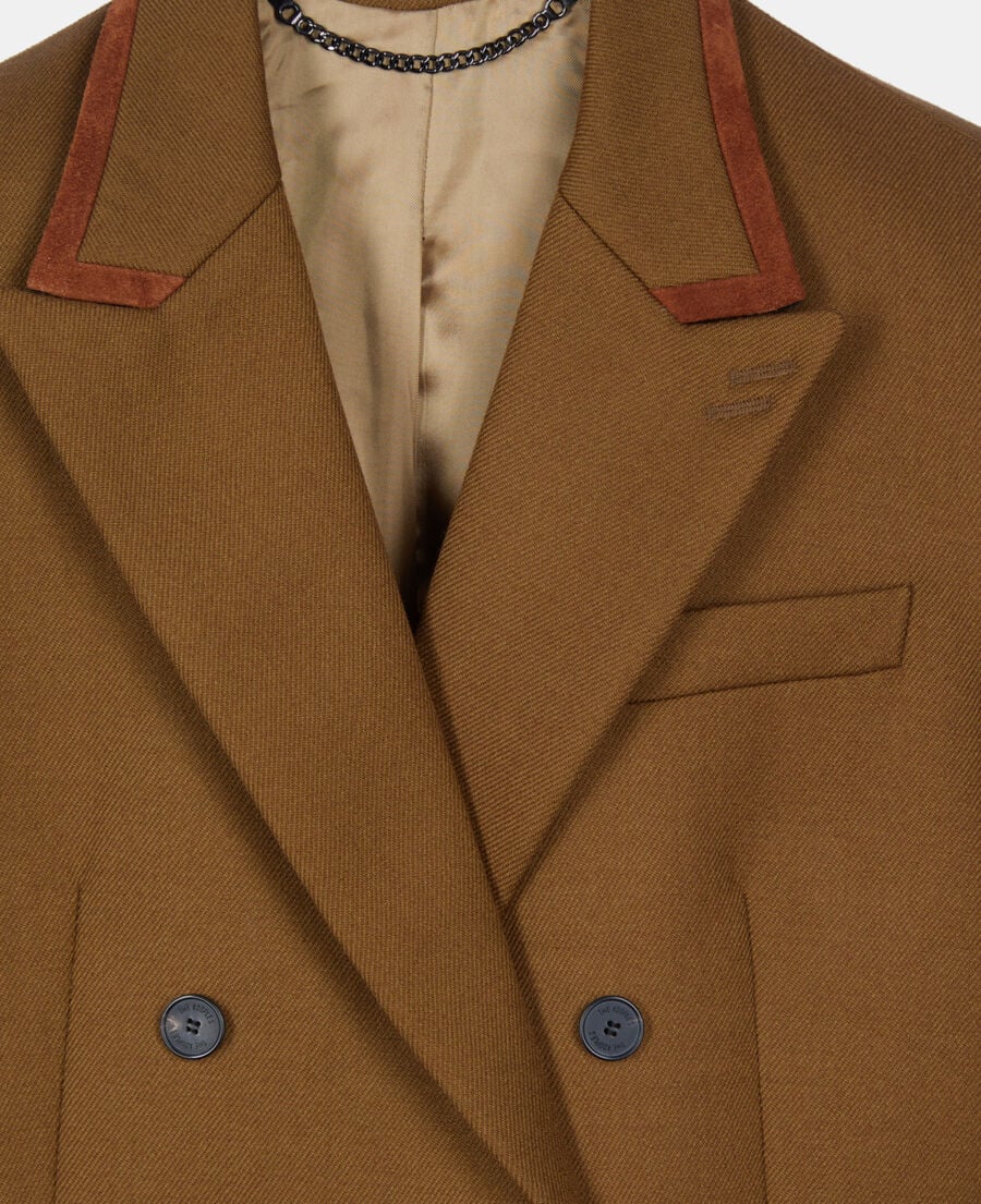 The Kooples F KAKI brown wool suit jacket