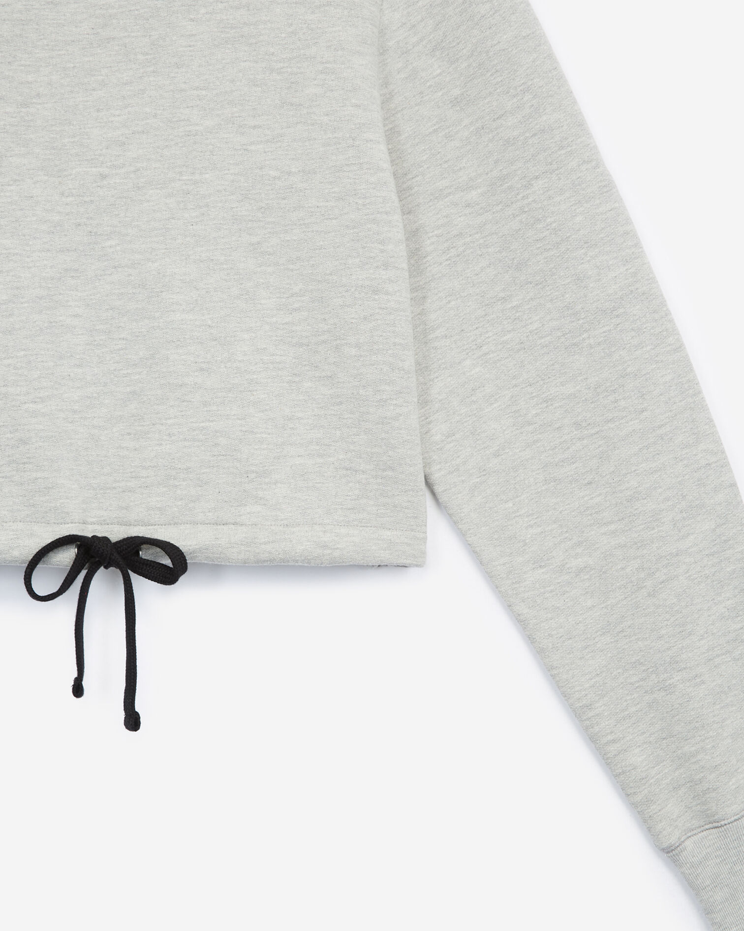 High-neck grey cotton sweatshirt, GREY, hi-res image number null