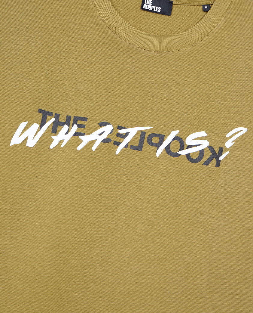 The Kooples MEN OLIVE khaki what is t-shirt