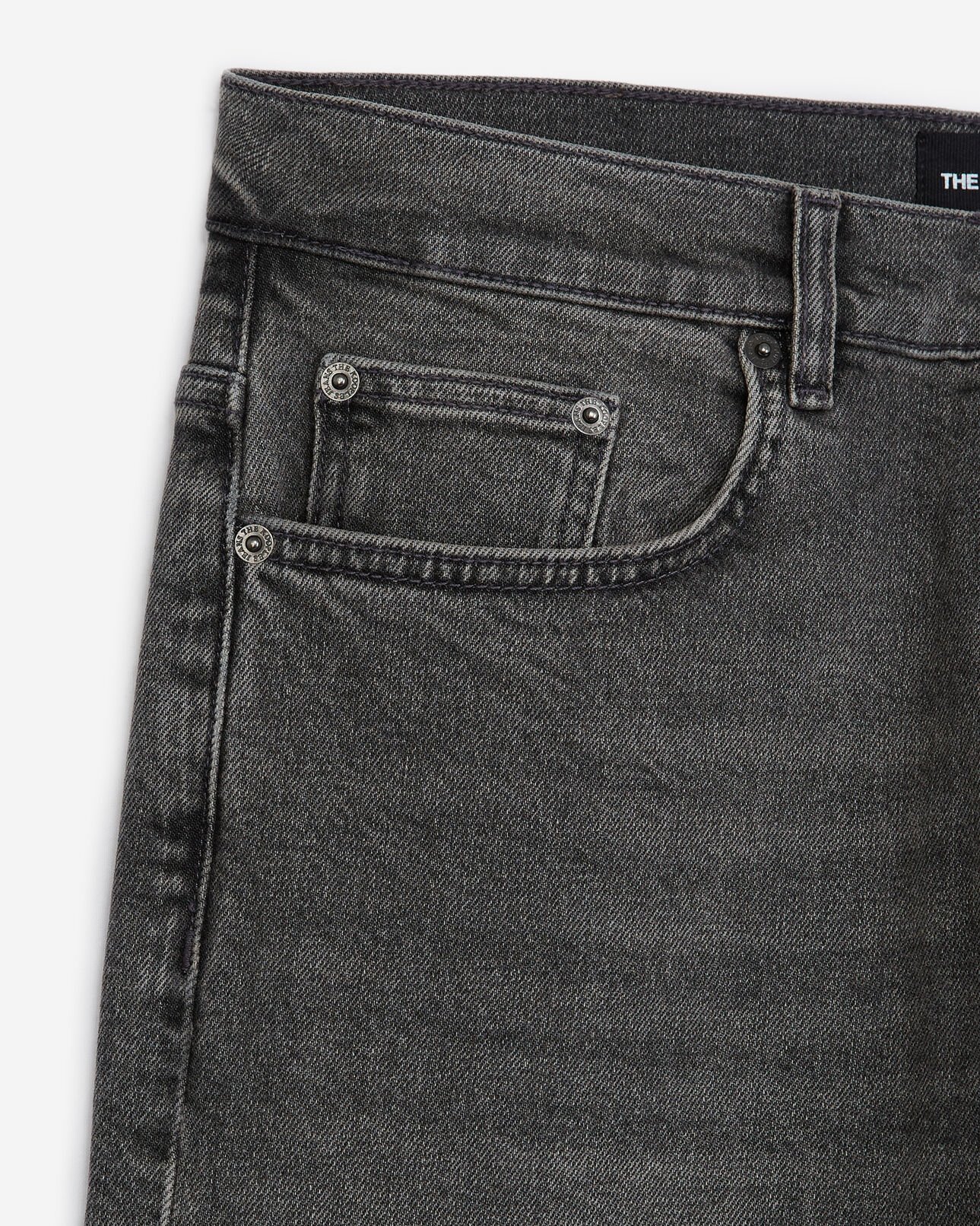 The Kooples HOMME BLACK WASHED jean délavé gris coupe slim