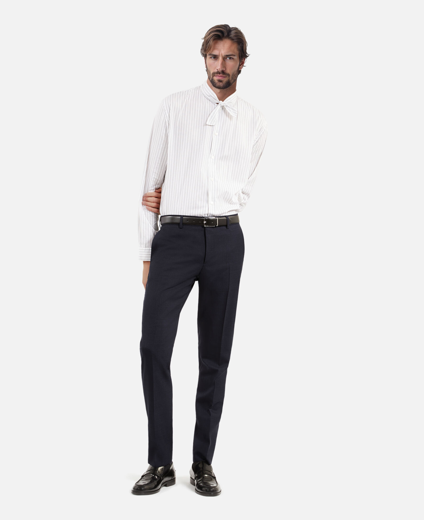 The Kooples MEN NAVY blue houndstooth suit pants