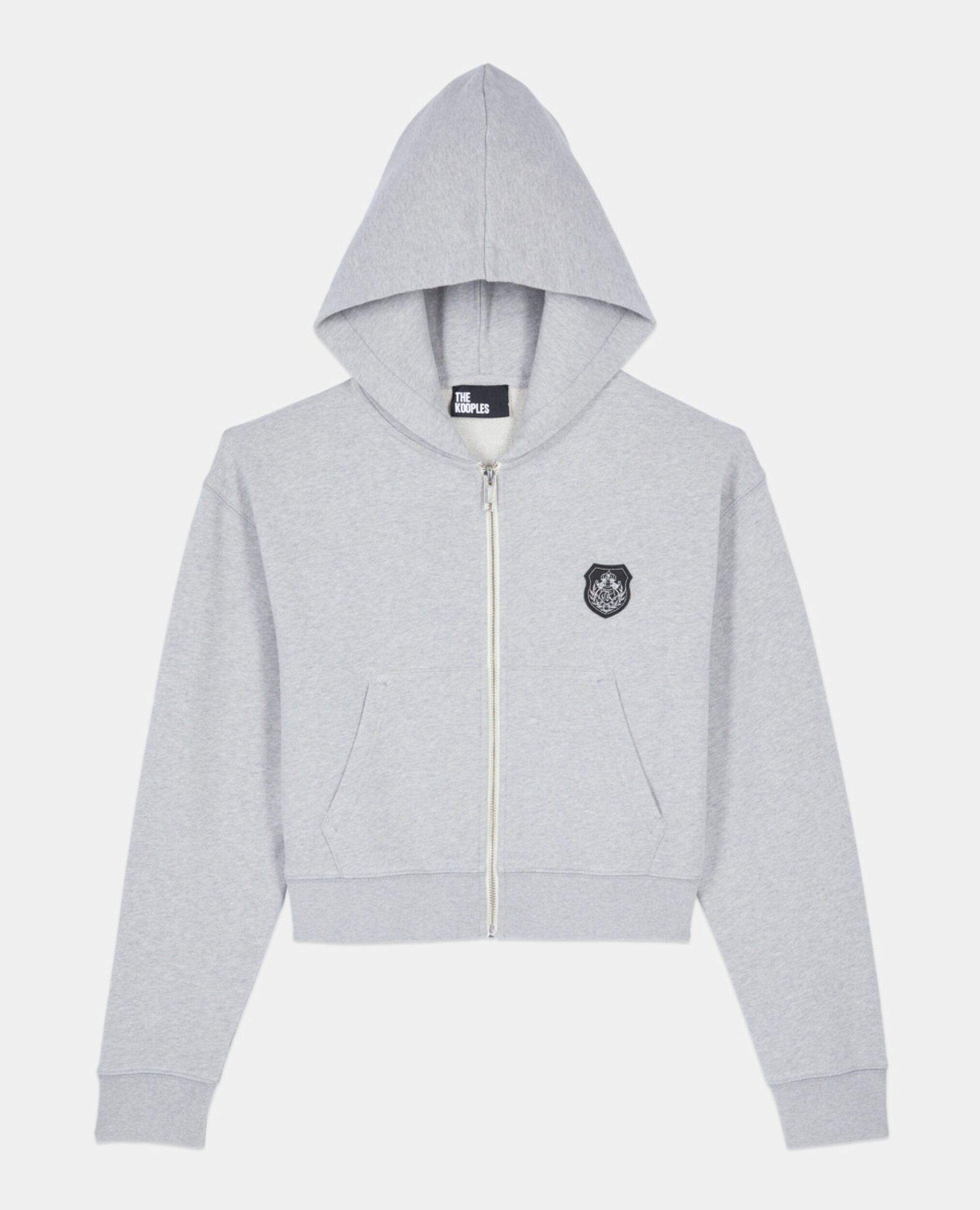 Grey Blazon hoodie, LIGHT GREY MELANGE, hi-res image number null