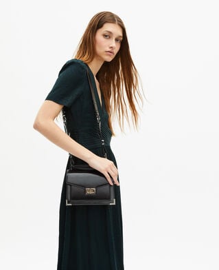 The Kooples DAMEN FOREST langes kleid aus leoparden-jacquard in dunkelgr&uuml;n