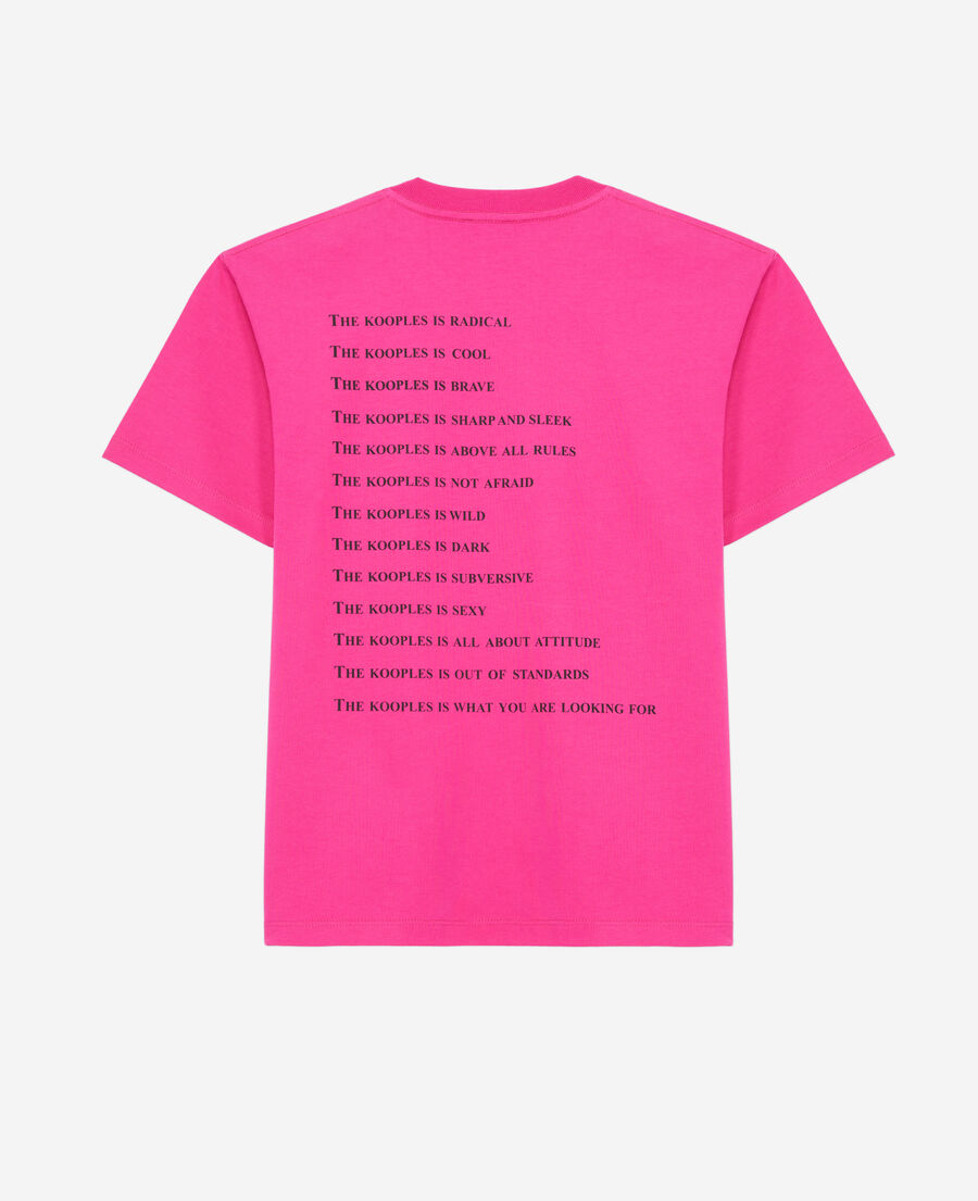 The Kooples WOMEN FUSHIA women's fuchsia what is t-shirt