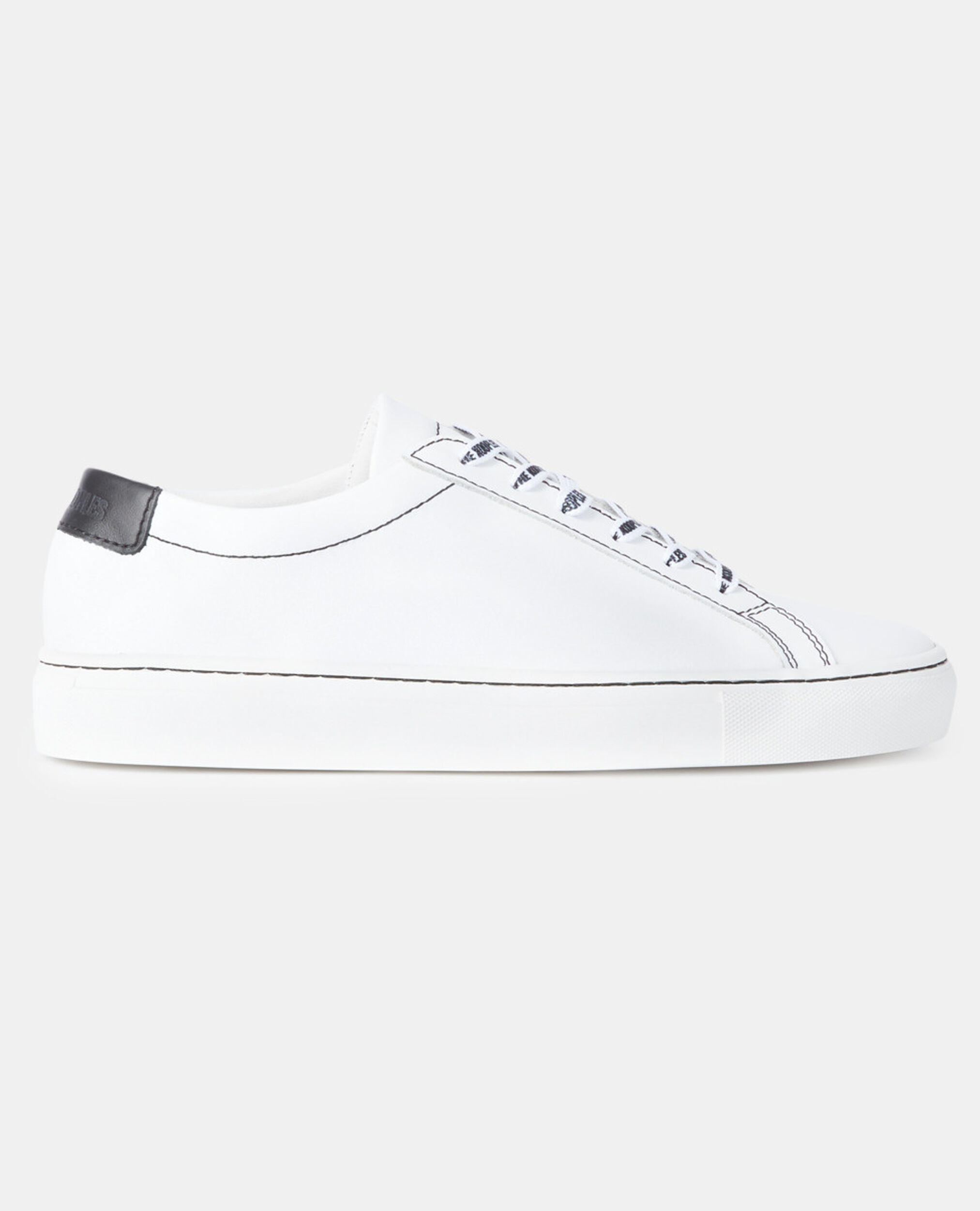 Leder-Turnschuhe in Weiß, WHITE, hi-res image number null