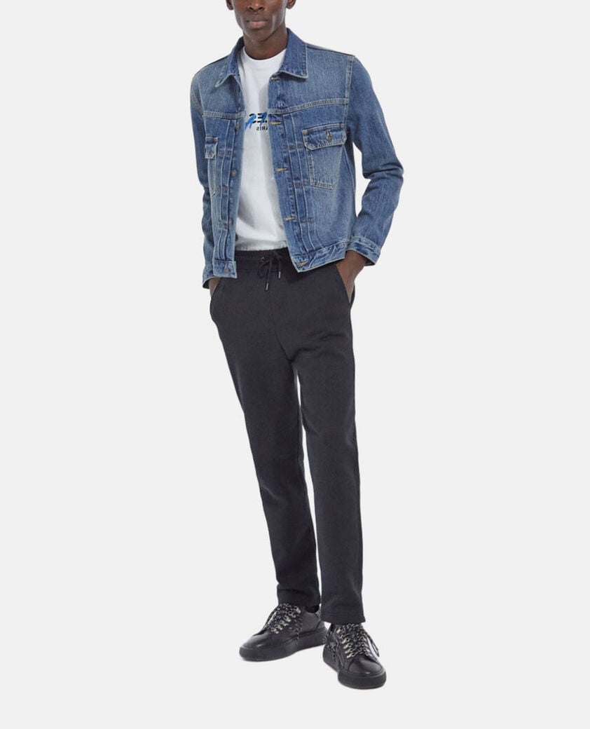 The Kooples HOMME BLUE WASHED veste en jean