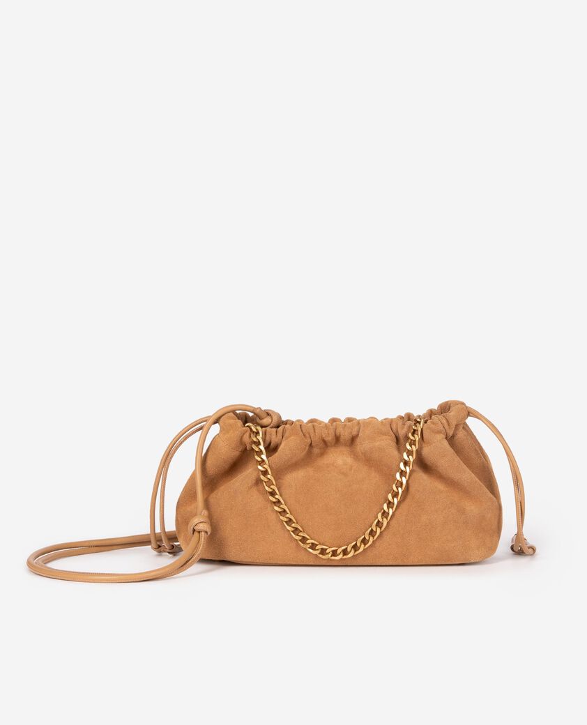 The Kooples WOMEN CAMEL taylor bag in camel suede