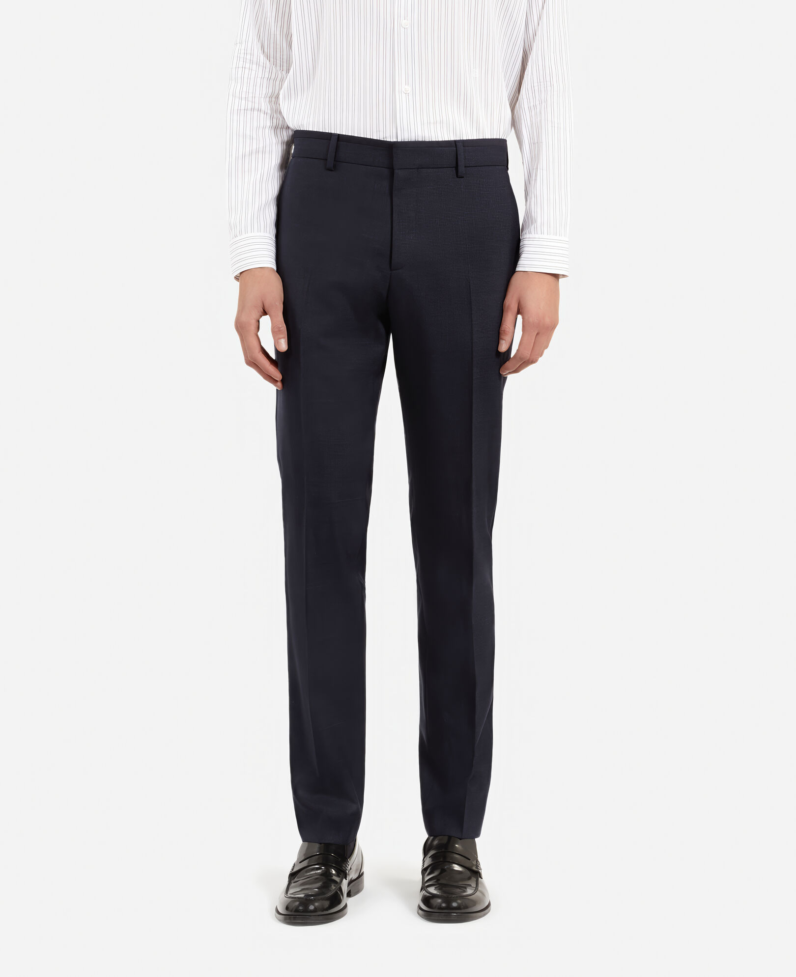 The Kooples HOMME NAVY pantalon de costume pied de poule bleu