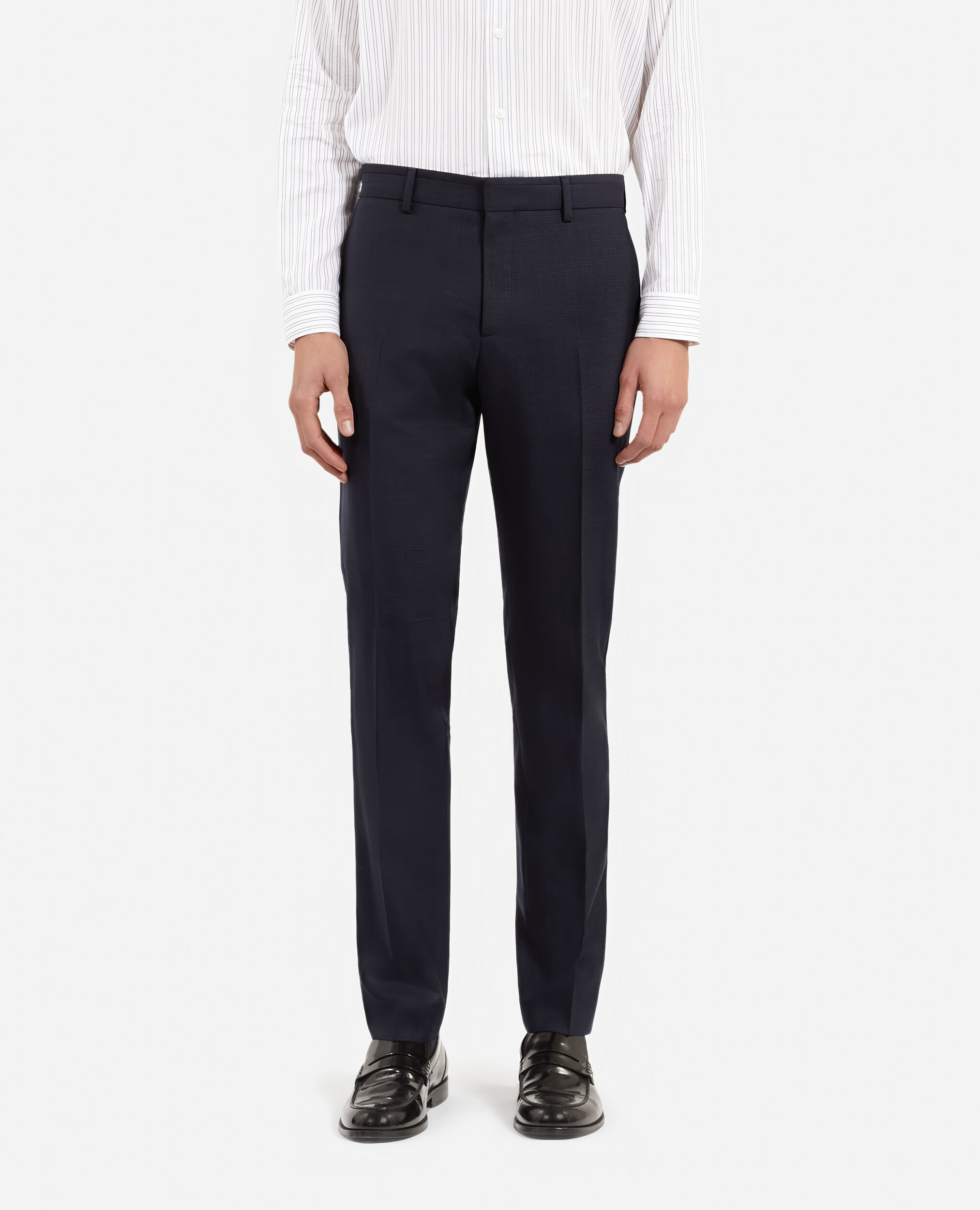 Pantalon de costume pied de poule bleu, NAVY, hi-res image number null