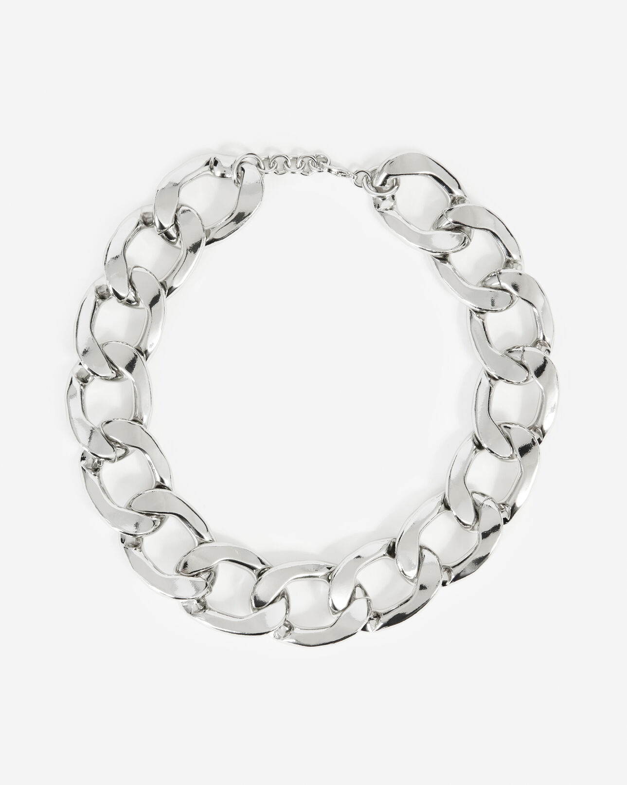 The Kooples FEMME SILVER collier argenté métal à gros maillons