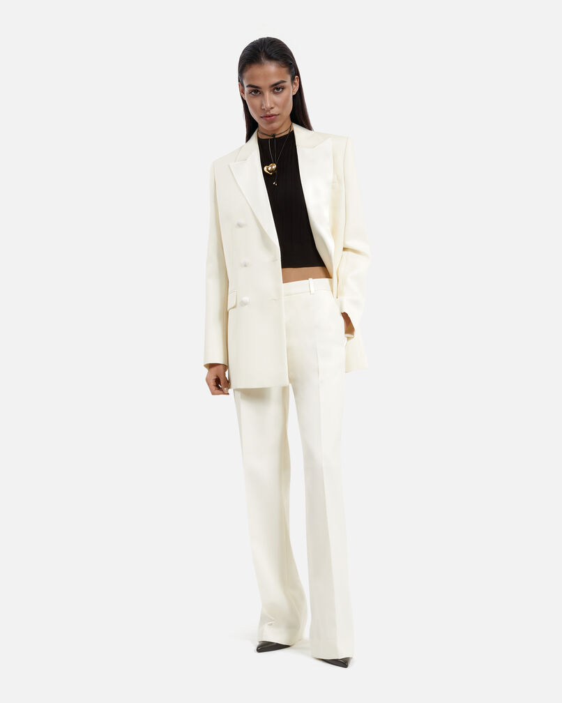 The Kooples FEMME ECRU veste de smocking écrue