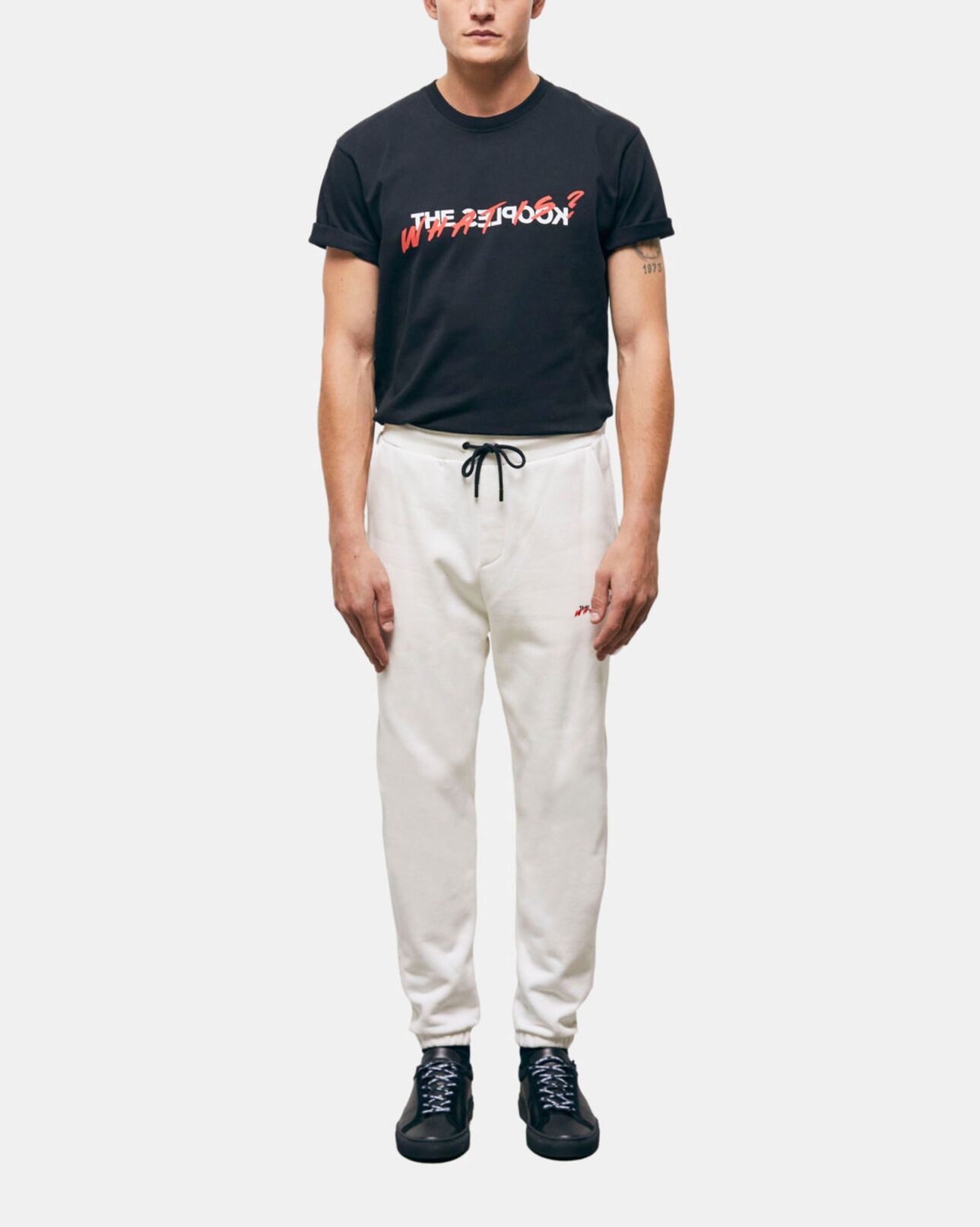 The Kooples HOMME ECRU jogging écru imprimé what is