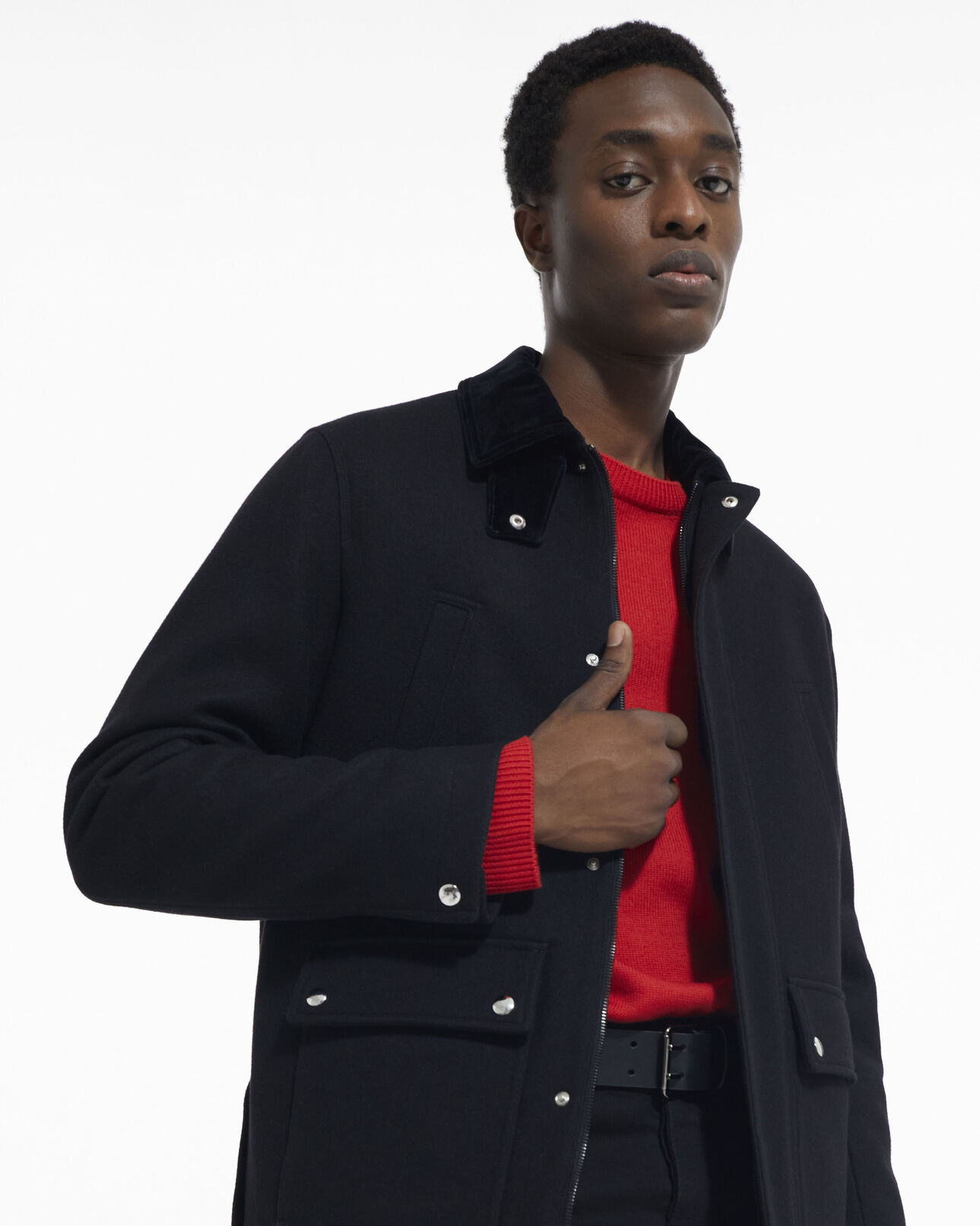The Kooples HERREN BLACK schwarze karierte jacke