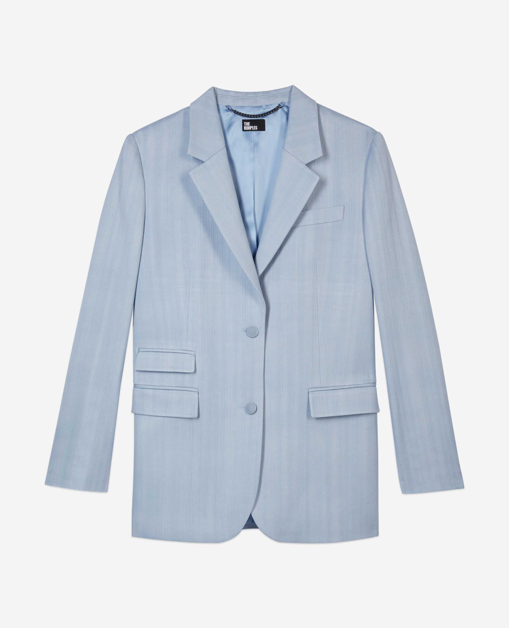 Blue suit jacket, LAVENDER, hi-res image number null