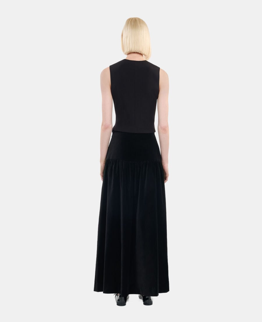 The Kooples F BLACK black top with lacing