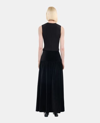 The Kooples F BLACK black top with lacing