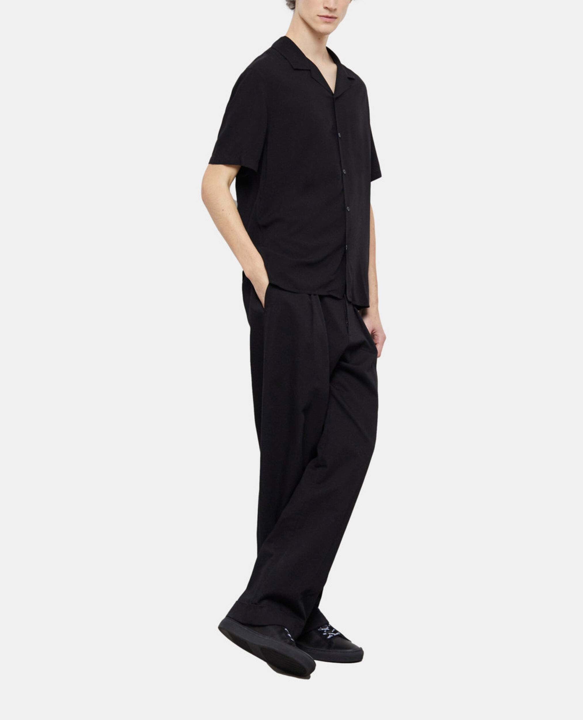 Lässiges, schwarzes Hemd, BLACK, hi-res image number null