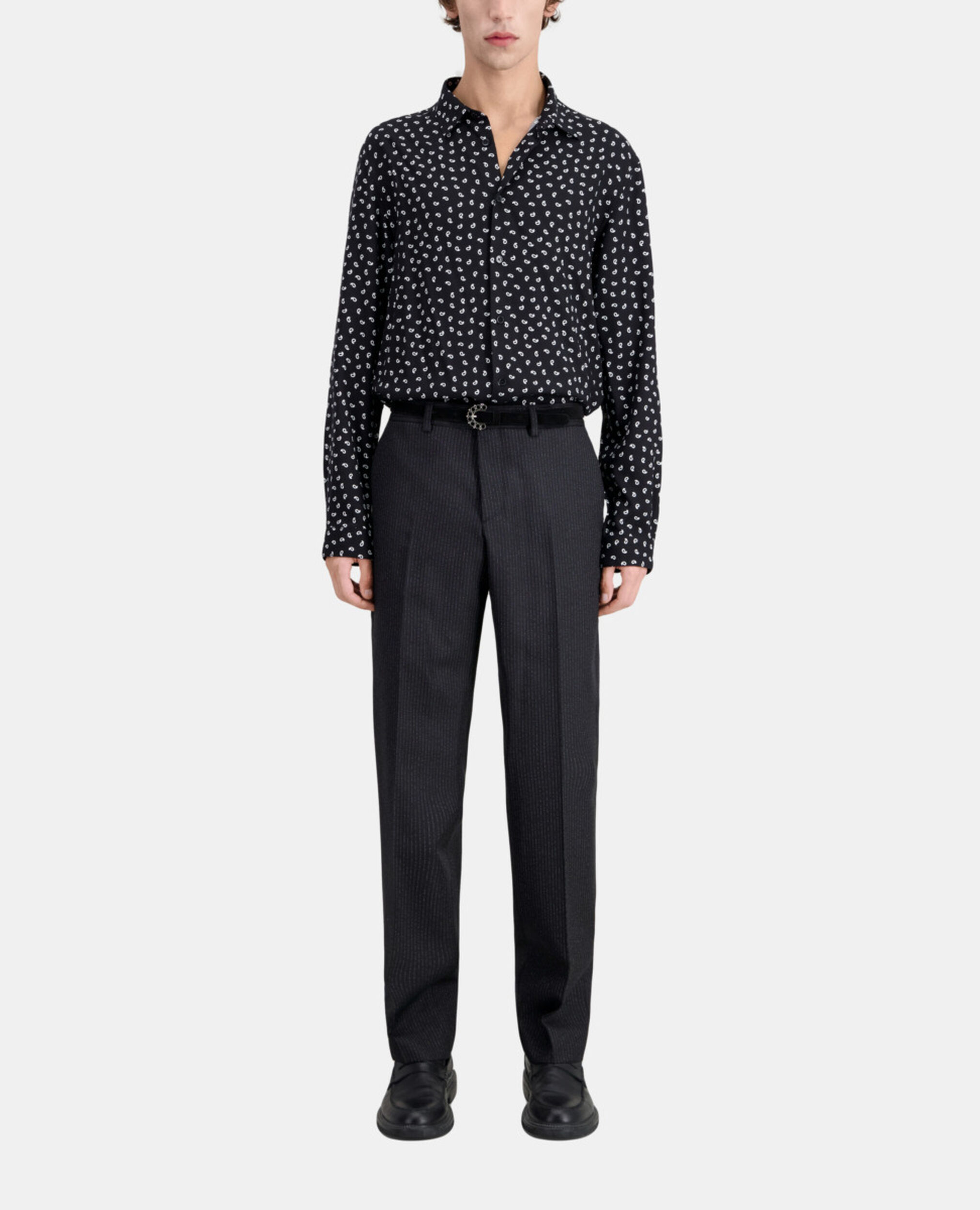 Chemise imprimée, BLACK WHITE, hi-res image number null
