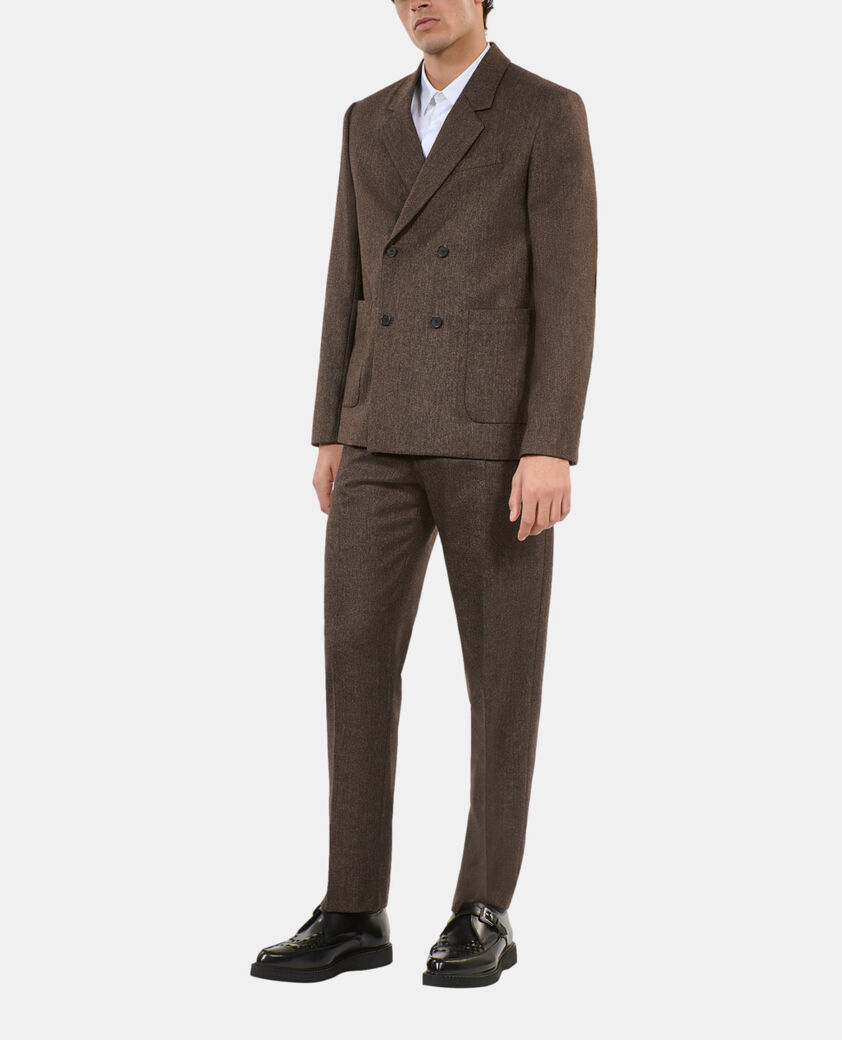 The Kooples H BROWN brown wool suit jacket