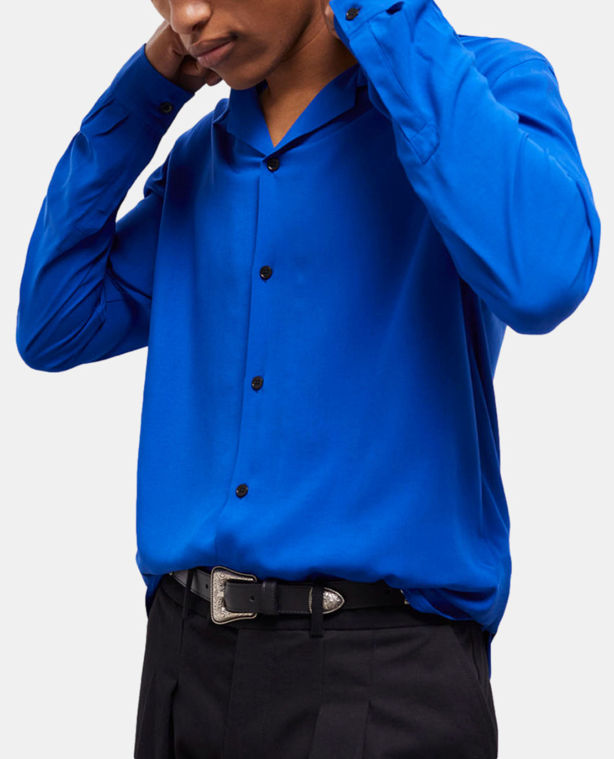 Blue shirt, BLUE, hi-res image number null