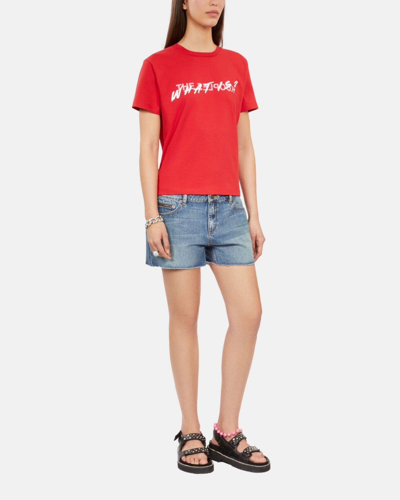 The Kooples WOMEN RED bright red what is t-shirt