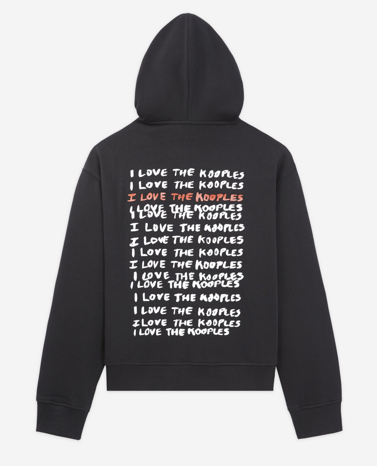 Sweat avec ecriture dans le sale dos