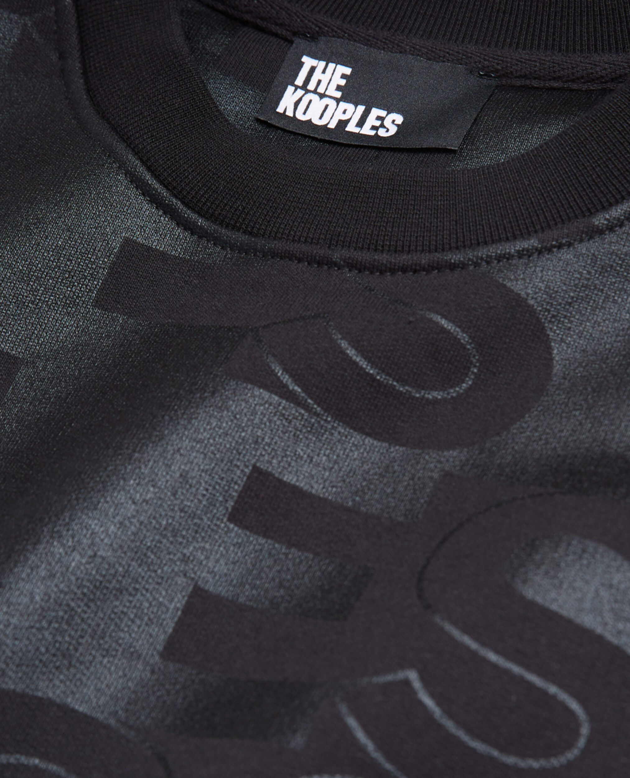 Schwarzes Sweatshirt mit The Kooples Logo, BLACK, hi-res image number null